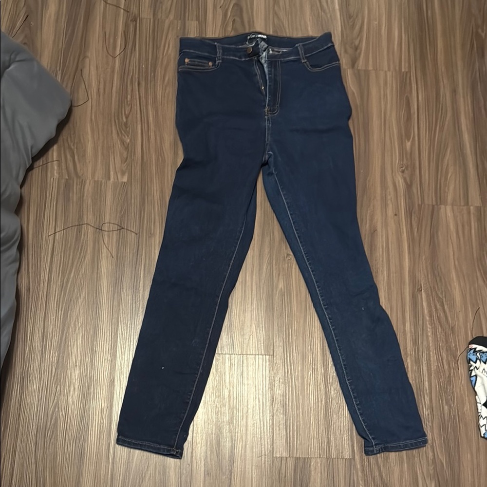 Fashion Nova Dark Blue Skinny Jeans